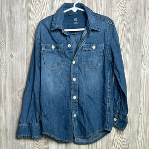 Youth Denim Button Up Gap Size Small